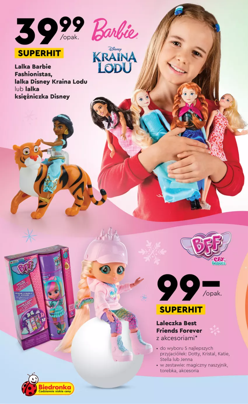 Gazetka promocyjna Biedronka - Okazje tygodnia od 06.11 - ważna 06.11 do 18.11.2023 - strona 10 - produkty: Barbie, Disney, Fa, Lalka, Naszyjnik, Torebka