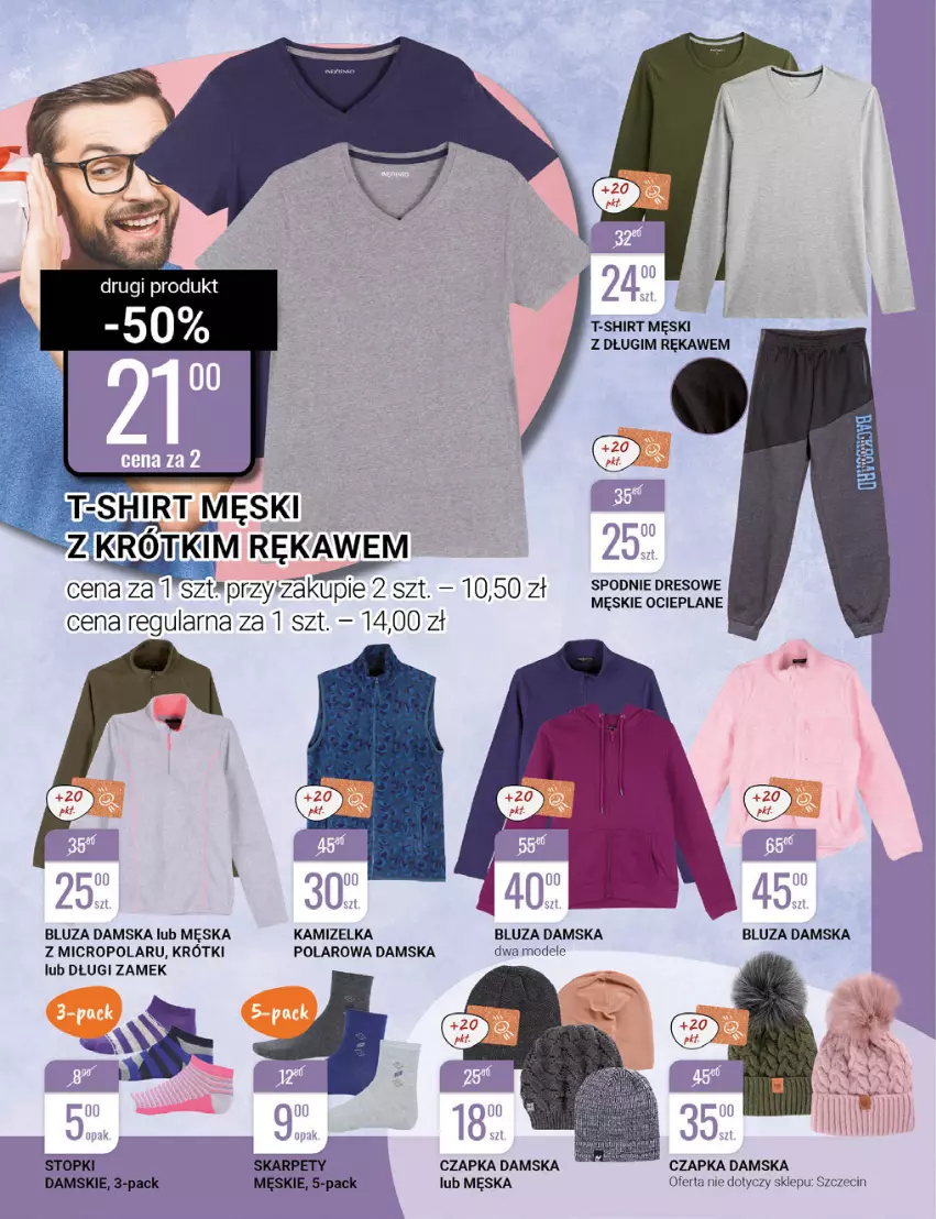 Gazetka promocyjna Bi1 - Jakość zakupów - ważna 12.01 do 18.01.2022 - strona 14 - produkty: Bluza, Czapka, Dres, Kamizelka, Karp, Spodnie, Spodnie dresowe, T-shirt, Top