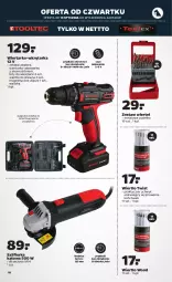 Gazetka promocyjna Netto - Gazetka non food - Gazetka - ważna od 15.01 do 15.01.2022 - strona 10 - produkty: Walizka, Szlifierka kątowa, Tarka, Wkręt, Pudełko, Wkrętarka, Zestaw wierteł, Szlifierka, Akumulator