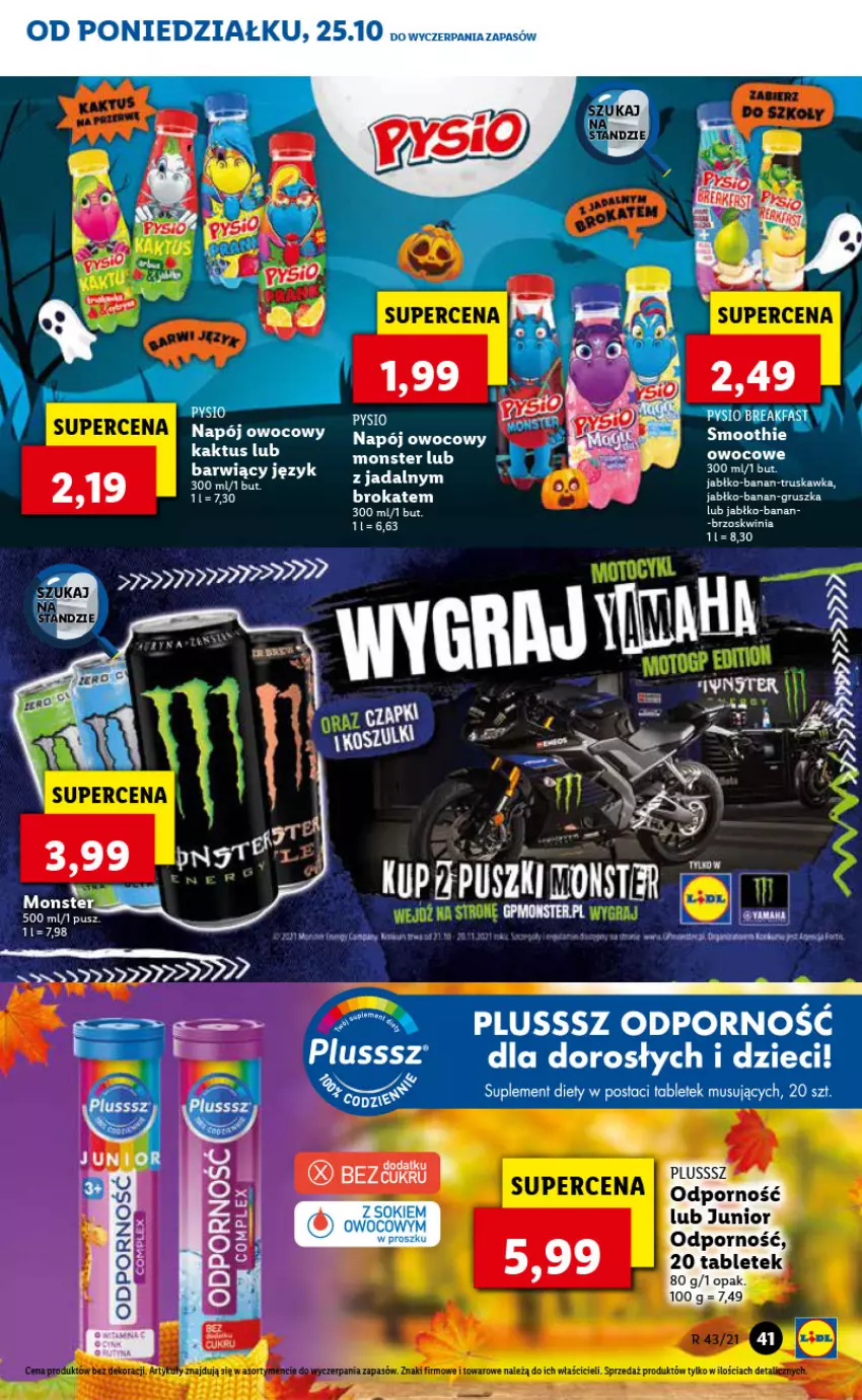 Gazetka promocyjna Lidl - GAZETKA - ważna 25.10 do 27.10.2021 - strona 41 - produkty: Fa, Kaktus, Mus, Por, Suplement diety, Tablet