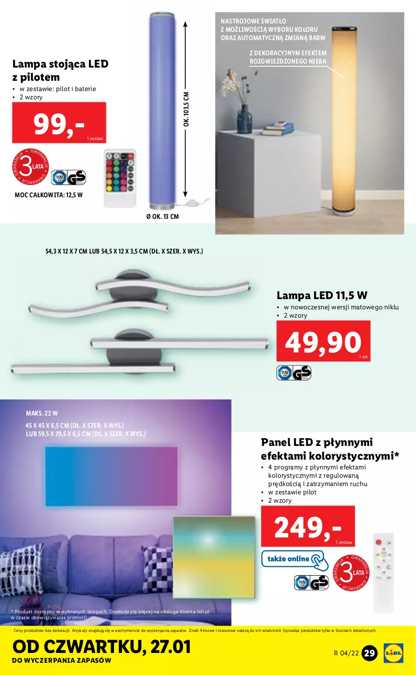Gazetka promocyjna Lidl - GAZETKA - ważna 24.01 do 30.01.2022 - strona 29 - produkty: Gra, Lampa, Lampa LED