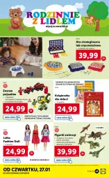 Gazetka promocyjna Lidl - GAZETKA - Gazetka - ważna od 30.01 do 30.01.2022 - strona 23 - produkty: Gin, Gra, Dinozaur, Pojazd, Dzieci, Lalka, Zwierzęta, Fa