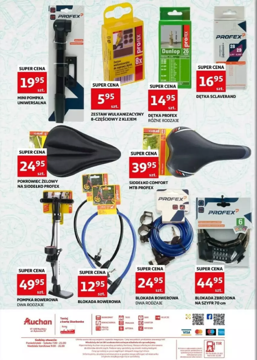 Gazetka promocyjna Auchan - ważna 02.04 do 02.05.2024 - strona 13 - produkty: Klej, Orka, Pokrowiec, Pompka, Rower