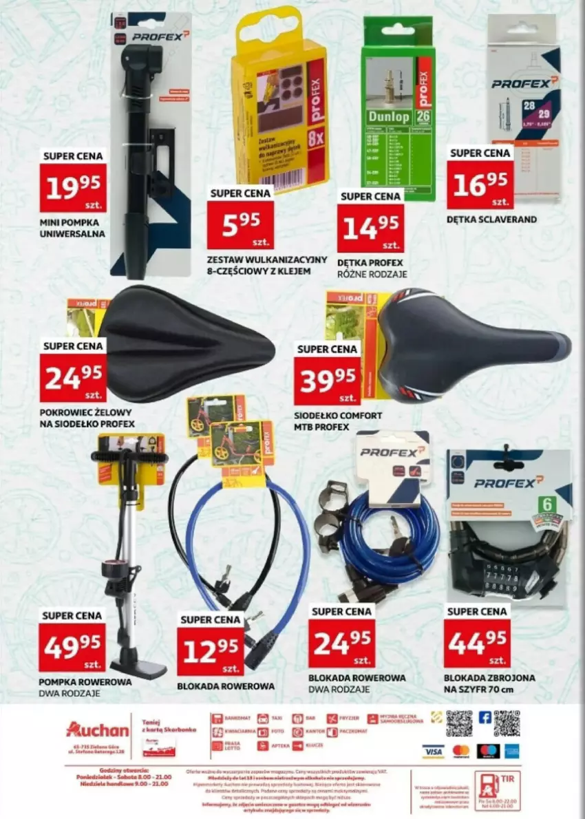 Gazetka promocyjna Auchan - ważna 02.04 do 02.05.2024 - strona 3 - produkty: Klej, Pokrowiec, Pompka, Rower