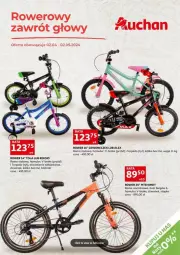 Gazetka promocyjna Auchan - Gazetka - ważna od 02.05 do 02.05.2024 - strona 1 - produkty: Top, Rama, Dzwonek, Rower, Mule, Waga
