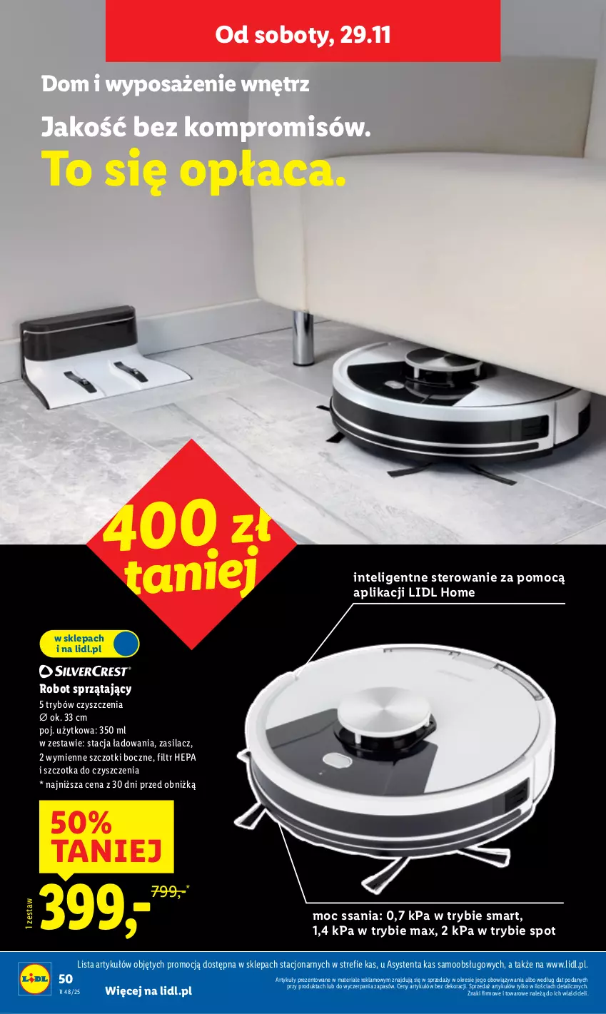 Gazetka promocyjna Lidl - GAZETKA - ważna 24.11 do 29.11.2025 - strona 54 - produkty: Intel, Robot, Robot sprzątający, Szczotka