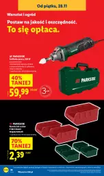 Gazetka promocyjna Lidl - GAZETKA - Gazetka - ważna od 29.11 do 29.11.2025 - strona 42 - produkty: Top, Kuweta, Szlifierka, Ogród