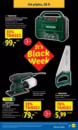 Gazetka promocyjna Lidl - GAZETKA - Gazetka - ważna od 29.11 do 29.11.2025 - strona 43 - produkty: Papier, Walizka, Materac, Tera, Lack, Rower, Szlifierka, Kompresor