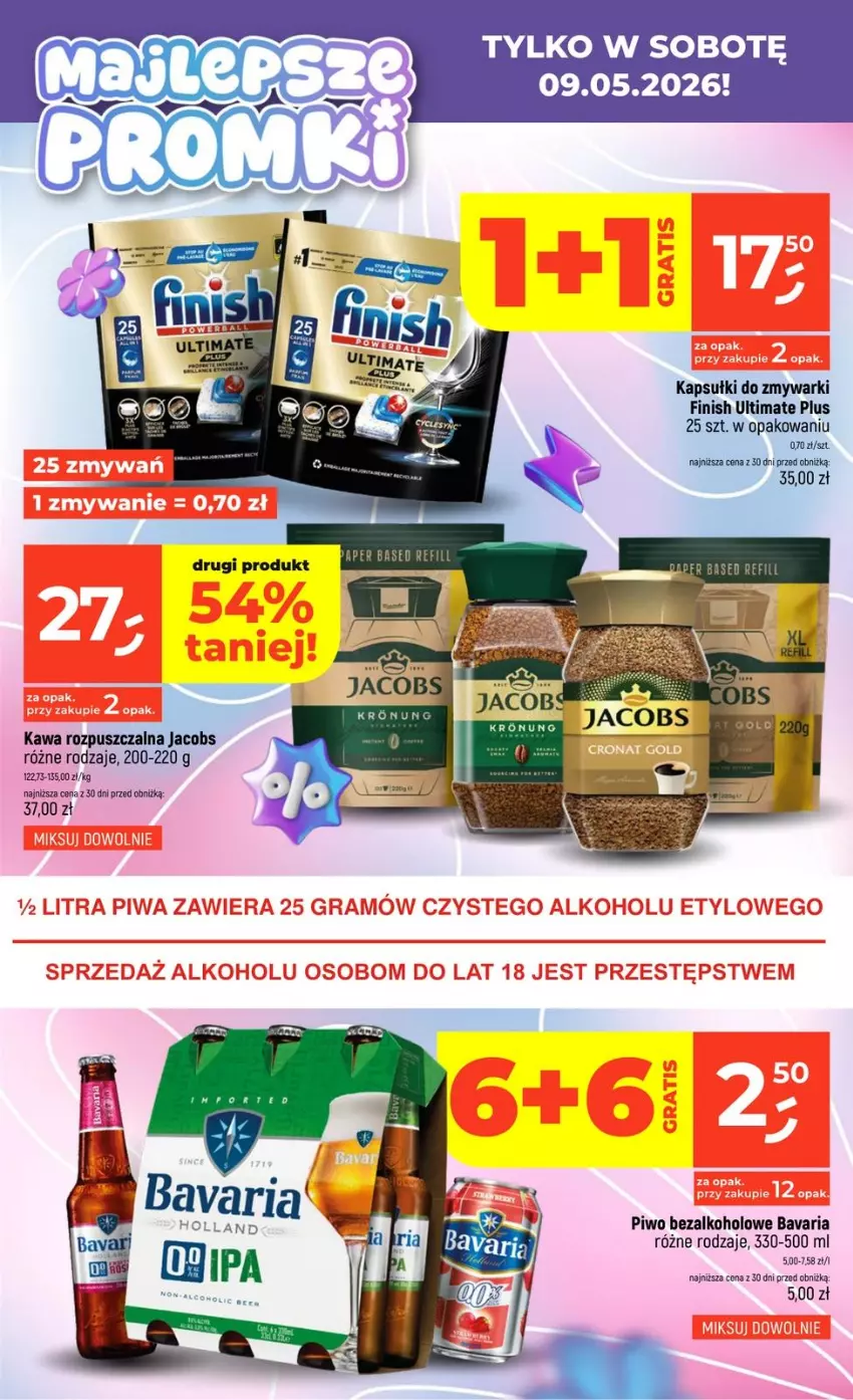 Gazetka promocyjna Dealz - MAJLEPSZE - ważna 07.05 do 13.05.2026 - strona 4 - produkty: Finish, Jacobs, Kawa, Kawa rozpuszczalna, Piwo, Zmywarki