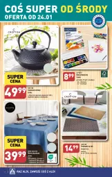 Gazetka promocyjna Aldi - Artykuły przemysłowe i tekstylia - Gazetka - ważna od 27.01 do 27.01.2024 - strona 4 - produkty: Por, Gra, Rama, Stół, Obrus, Podkład