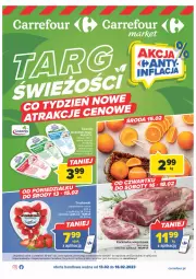 Gazetka promocyjna Carrefour - Gazetka Targ świeżości - Gazetka - ważna od 18.02 do 18.02.2023 - strona 1 - produkty: Ser, Koc, Truskawki, Karkówka wieprzowa