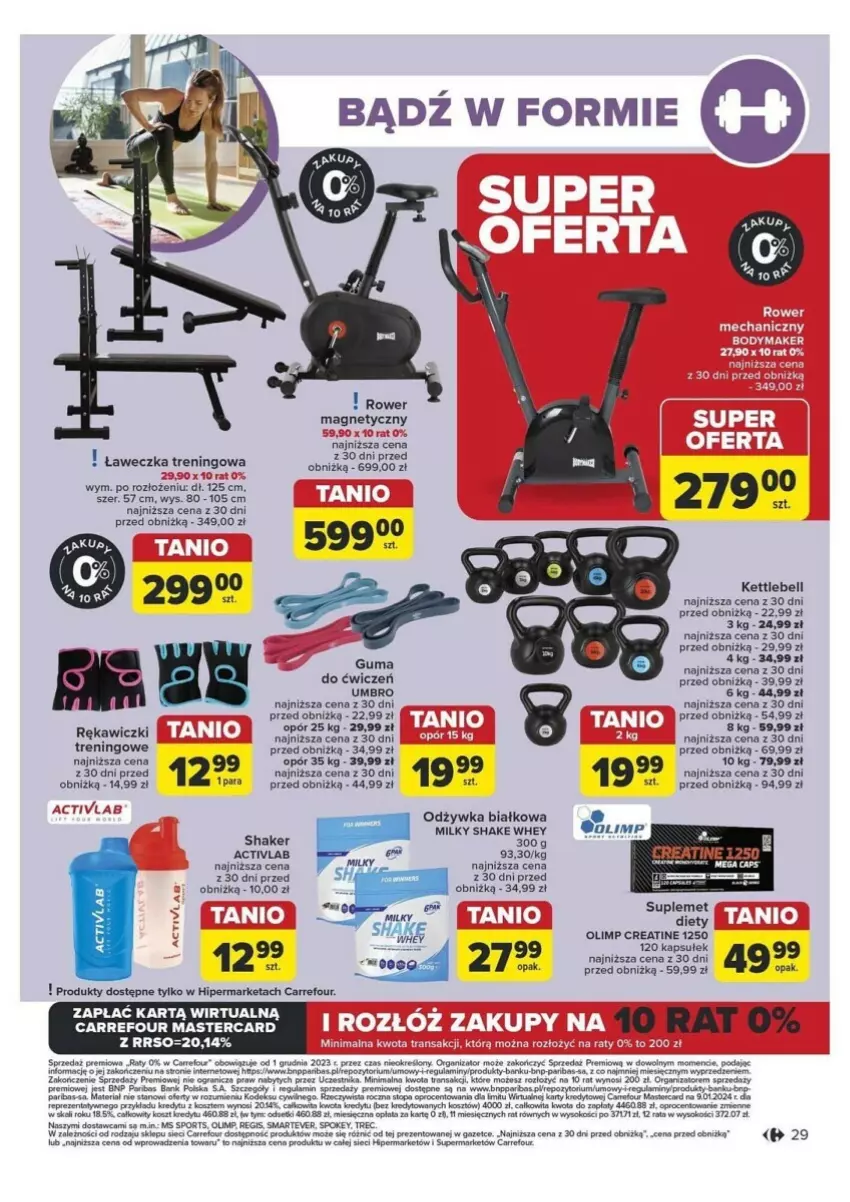 Gazetka promocyjna Carrefour - ważna 10.09 do 14.09.2024 - strona 22 - produkty: Bell, Fa, Gra, Kosz, Odżywka, Por, Rower, Rum, Sok, Sport, Tran