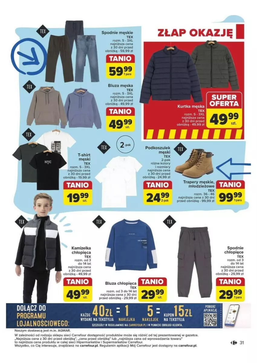 Gazetka promocyjna Carrefour - ważna 10.09 do 14.09.2024 - strona 25 - produkty: Bluza, Fa, Kamizelka, Klej, Kurtka, Spodnie