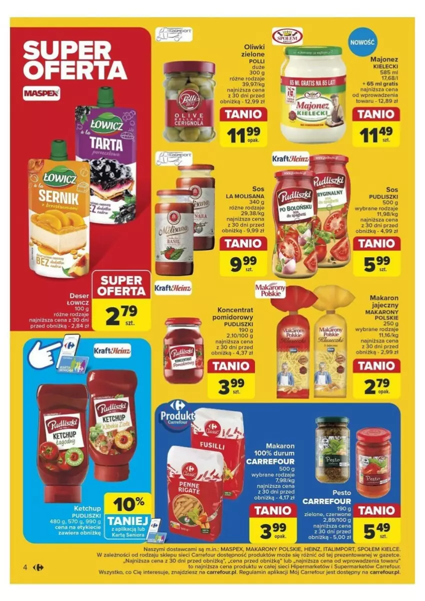 Gazetka promocyjna Carrefour - ważna 10.09 do 14.09.2024 - strona 34 - produkty: Gra, Gry, Heinz, Isana, Majonez, Makaron, Oliwki, Oliwki zielone, Por, Pudliszki, Sos