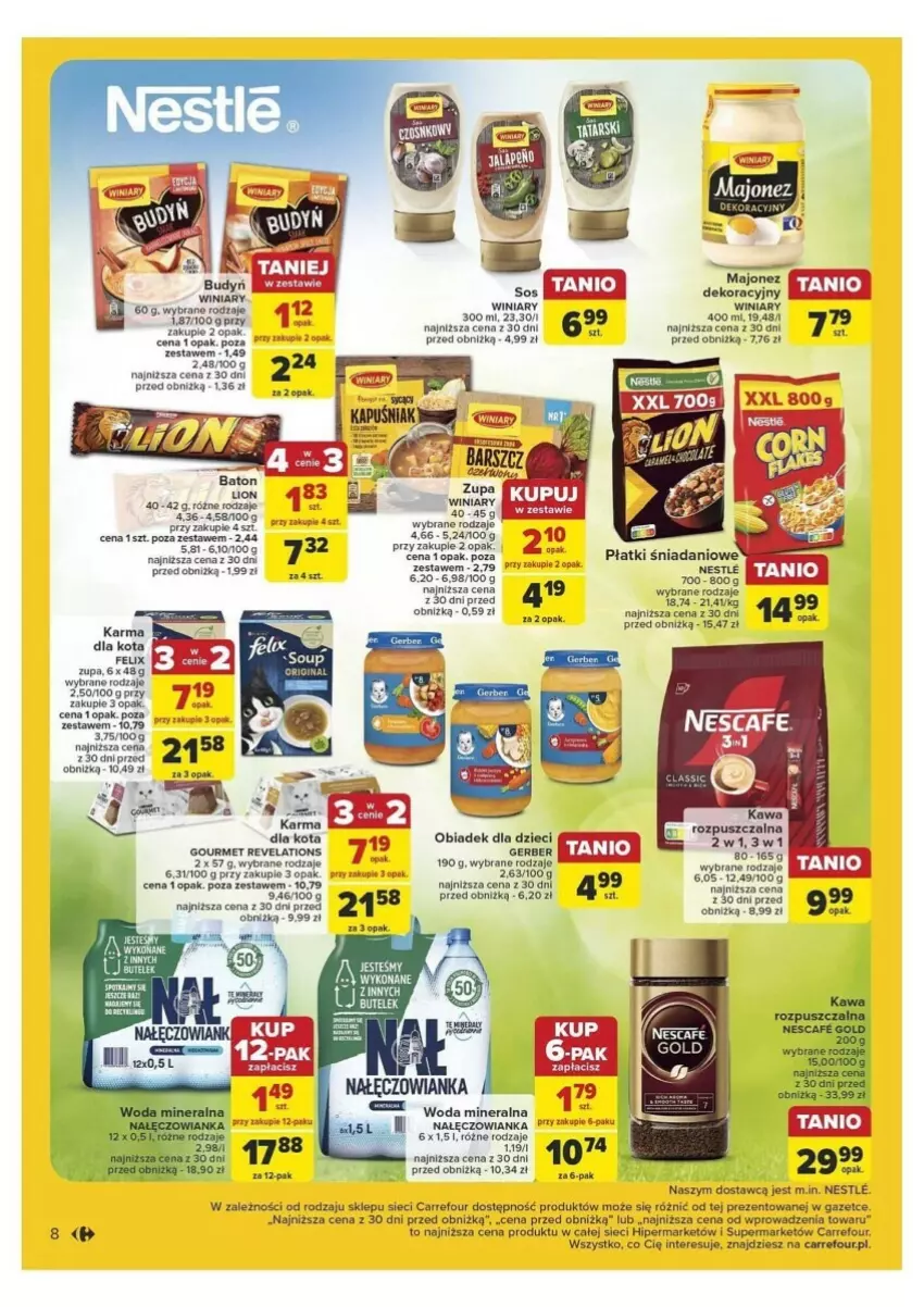 Gazetka promocyjna Carrefour - ważna 10.09 do 14.09.2024 - strona 38 - produkty: Baton, Danio, Dzieci, Felix, Gerber, Kawa, Lion, Por, Winiary, Zupa