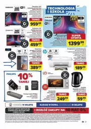 Gazetka promocyjna Carrefour - Gazetka - ważna od 14.09 do 14.09.2024 - strona 14 - produkty: Top, Rum, Por, Gra, Philips, Czajnik, Telewizory, Tablet, Kosz, Tran, Urządzenie wielofunkcyjne, Samsung, Telewizor, Grill, Manta, Smartfon, HP, Fa