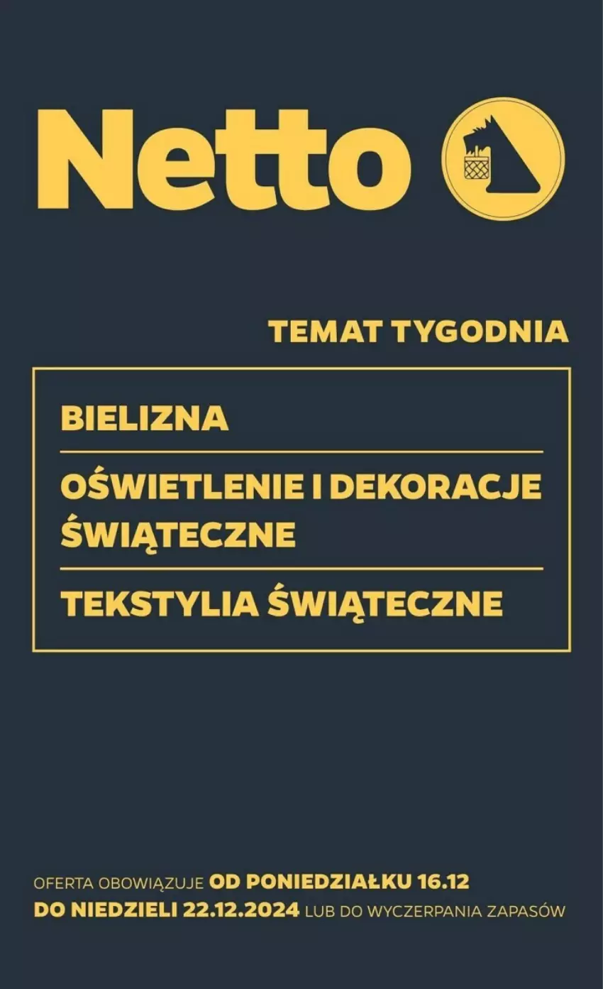 Gazetka promocyjna Netto - ważna 16.12 do 22.12.2024 - strona 1 - produkty: Bielizna