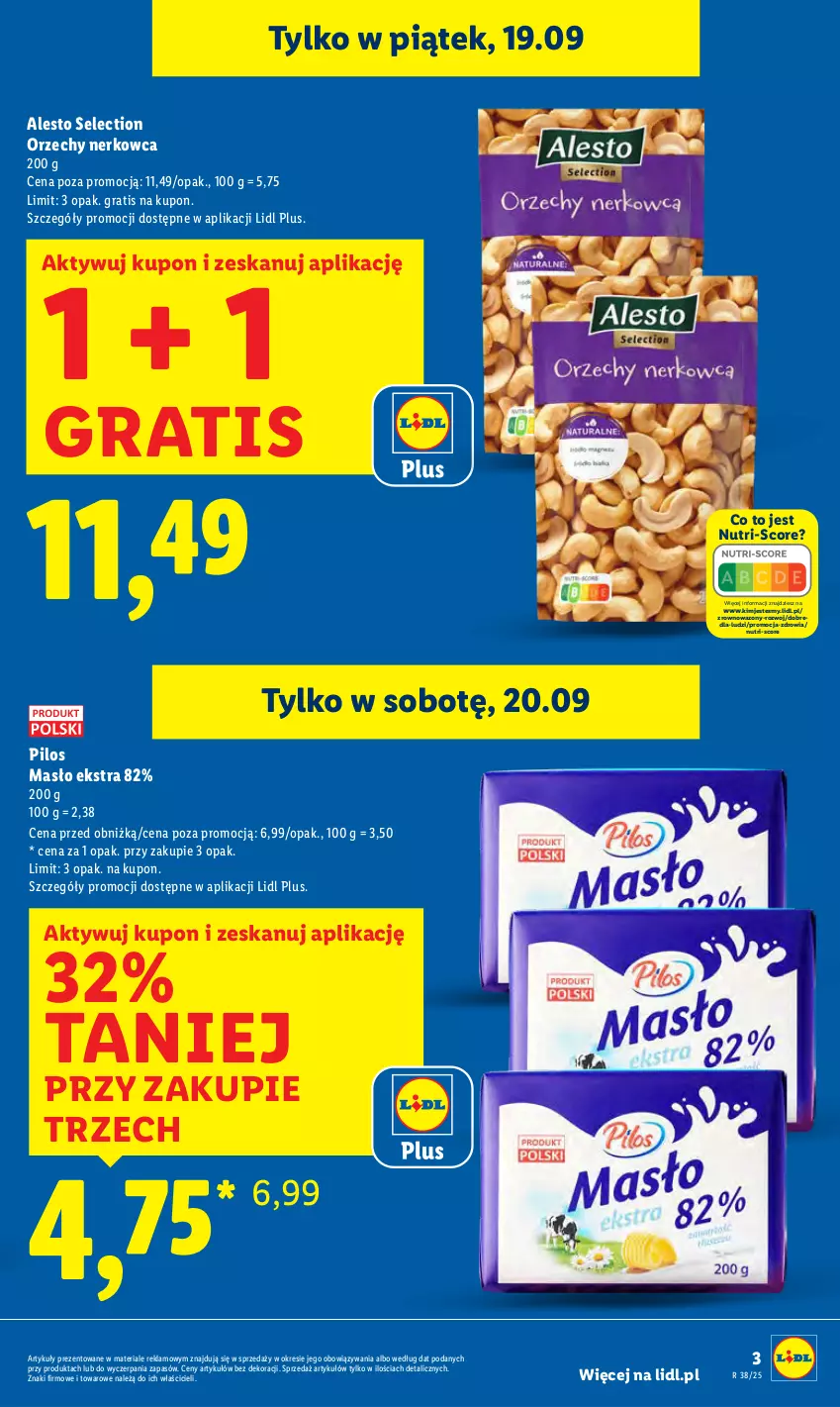 Gazetka promocyjna Lidl - GAZETKA - ważna 18.09 do 20.09.2025 - strona 3 - produkty: Gra, Masło, Pilos, Wazon