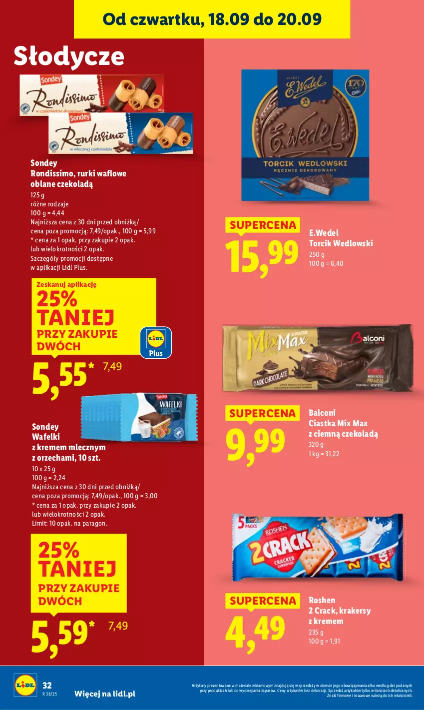 Gazetka promocyjna Lidl - GAZETKA - ważna 18.09 do 20.09.2025 - strona 38 - produkty: Alcon, Ciastka, Krakersy, Rurki