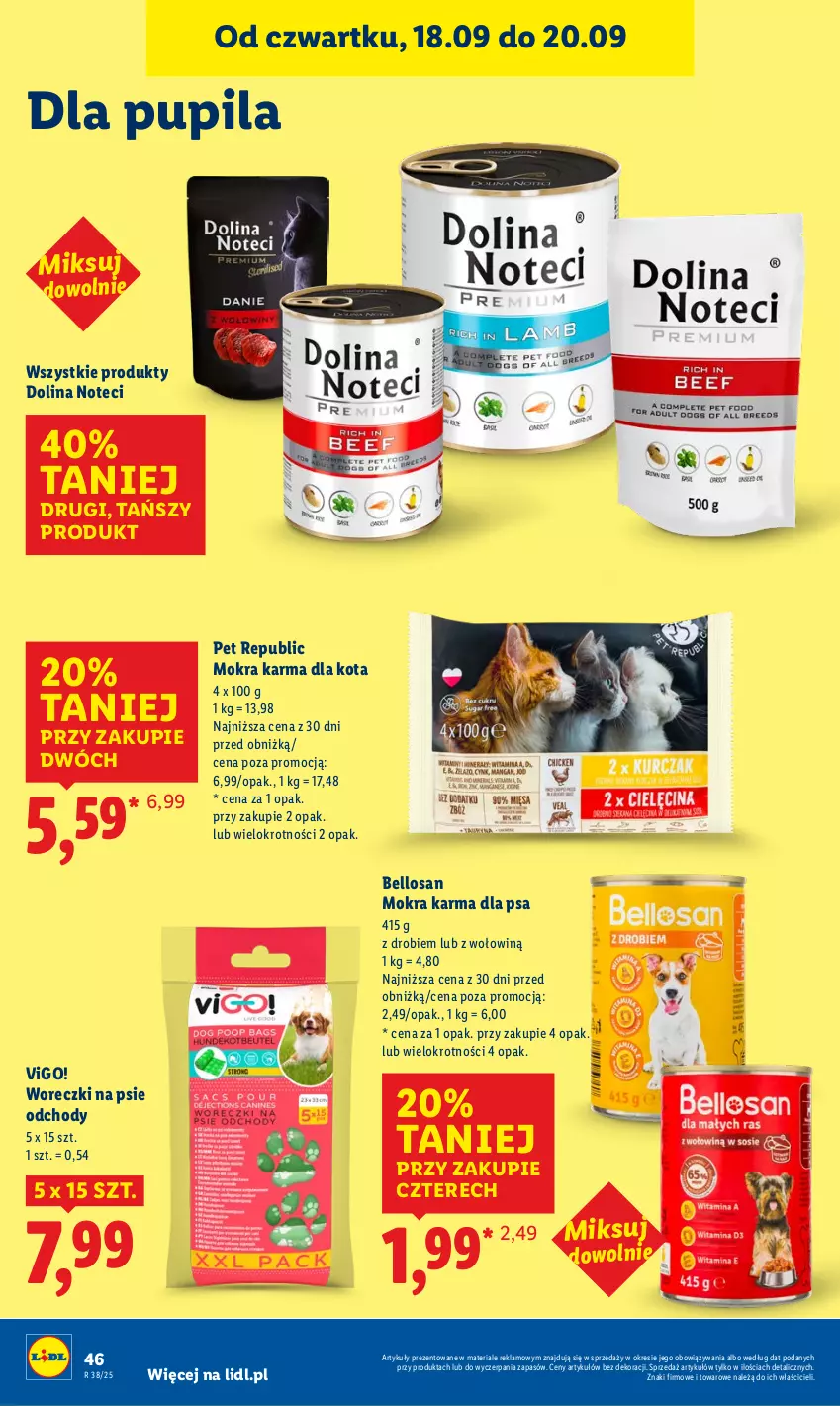 Gazetka promocyjna Lidl - GAZETKA - ważna 18.09 do 20.09.2025 - strona 54 - produkty: Bell, Mokra karma