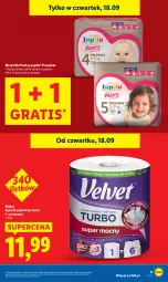 Gazetka promocyjna Lidl - GAZETKA - Gazetka - ważna od 20.09 do 20.09.2025 - strona 11 - produkty: Gra, Papier, Velvet, Ręcznik