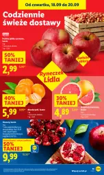 Gazetka promocyjna Lidl - GAZETKA - Gazetka - ważna od 20.09 do 20.09.2025 - strona 19 - produkty: Mandarynki, Gra, Granat, Jabłka, Grejpfrut