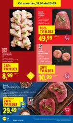 Gazetka promocyjna Lidl - GAZETKA - Gazetka - ważna od 20.09 do 20.09.2025 - strona 24 - produkty: Kurczak, Polędwica, Stek, Lack, Burger