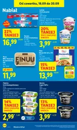 Gazetka promocyjna Lidl - GAZETKA - Gazetka - ważna od 20.09 do 20.09.2025 - strona 28 - produkty: Mozzarella, Serek puszysty, Ser, Danone, Piątnica, Jogurt, Actimel, Wazon, Tarta, Serek homogenizowany, Serek, Pilos, Czekolada, Miks tłuszczowy, Finuu