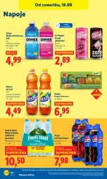 Gazetka promocyjna Lidl - GAZETKA - Gazetka - ważna od 20.09 do 20.09.2025 - strona 32 - produkty: Ice tea, Napoje, LANA, Pepsi, Napój gazowany, Oshee, Kubuś, Woda, Herbata, Napój, Nestea, Magnez