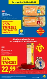 Gazetka promocyjna Lidl - GAZETKA - Gazetka - ważna od 20.09 do 20.09.2025 - strona 7 - produkty: Ser, Jaja, Cars, Pilos, Fa