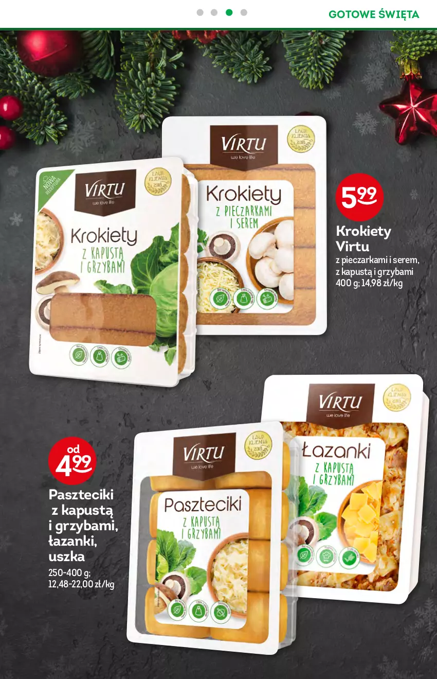 Gazetka promocyjna Żabka - ważna 08.12 do 14.12.2021 - strona 18 - produkty: Kapustą, Krokiety, Piec, Pieczarka, Ser, Virtu