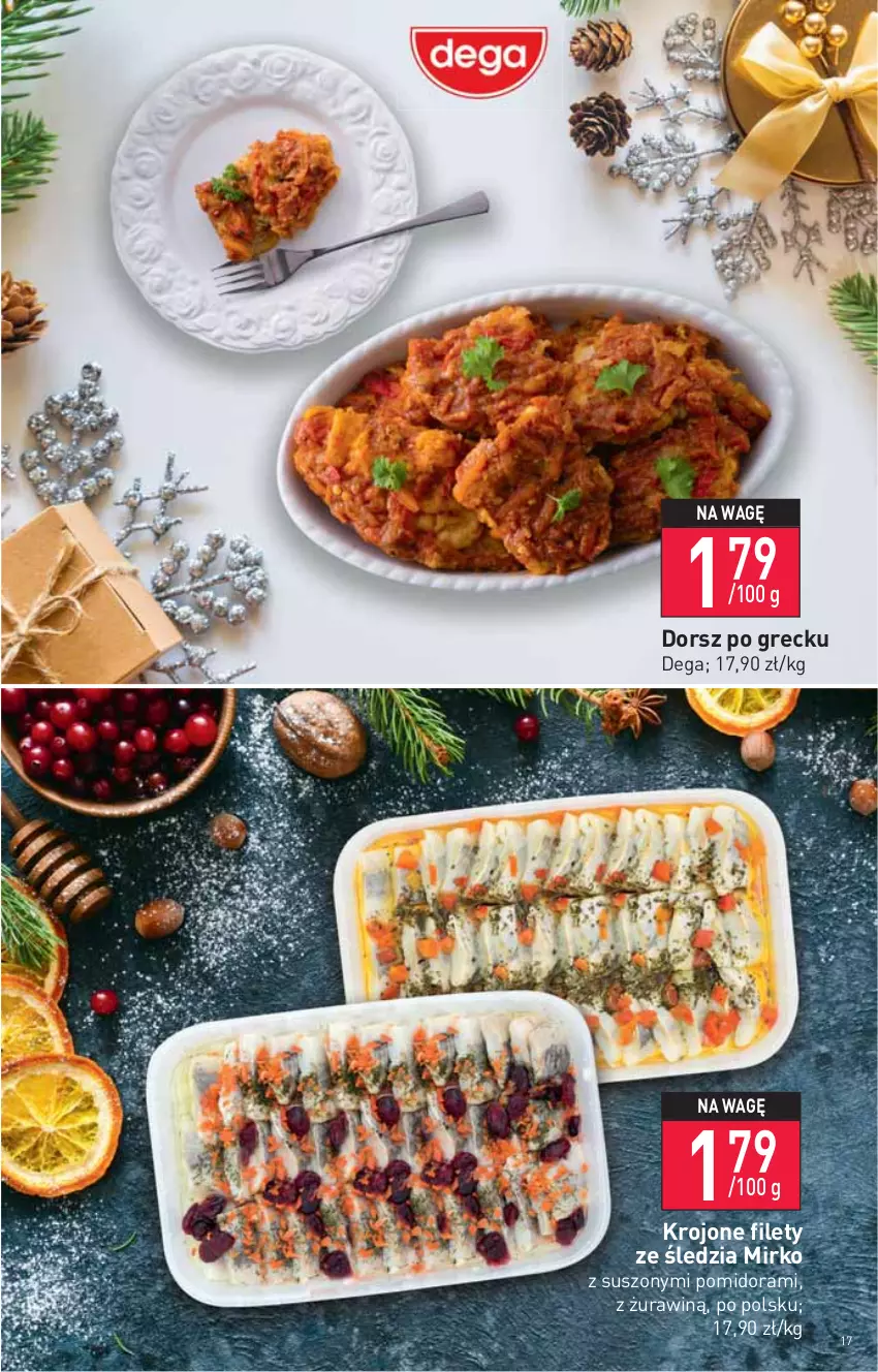 Gazetka promocyjna Stokrotka - Supermarket - ważna 16.12 do 21.12.2021 - strona 17 - produkty: Dega, Dorsz