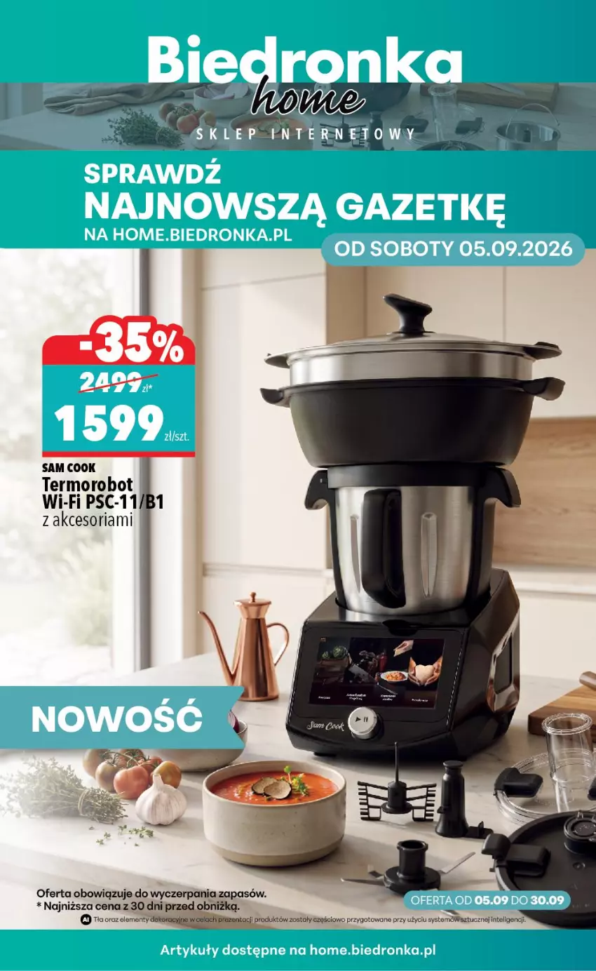 Gazetka promocyjna Biedronka - Biedronka Home - ważna 05.09 do 12.09.2026 - strona 1 - produkty: Intel, Robot
