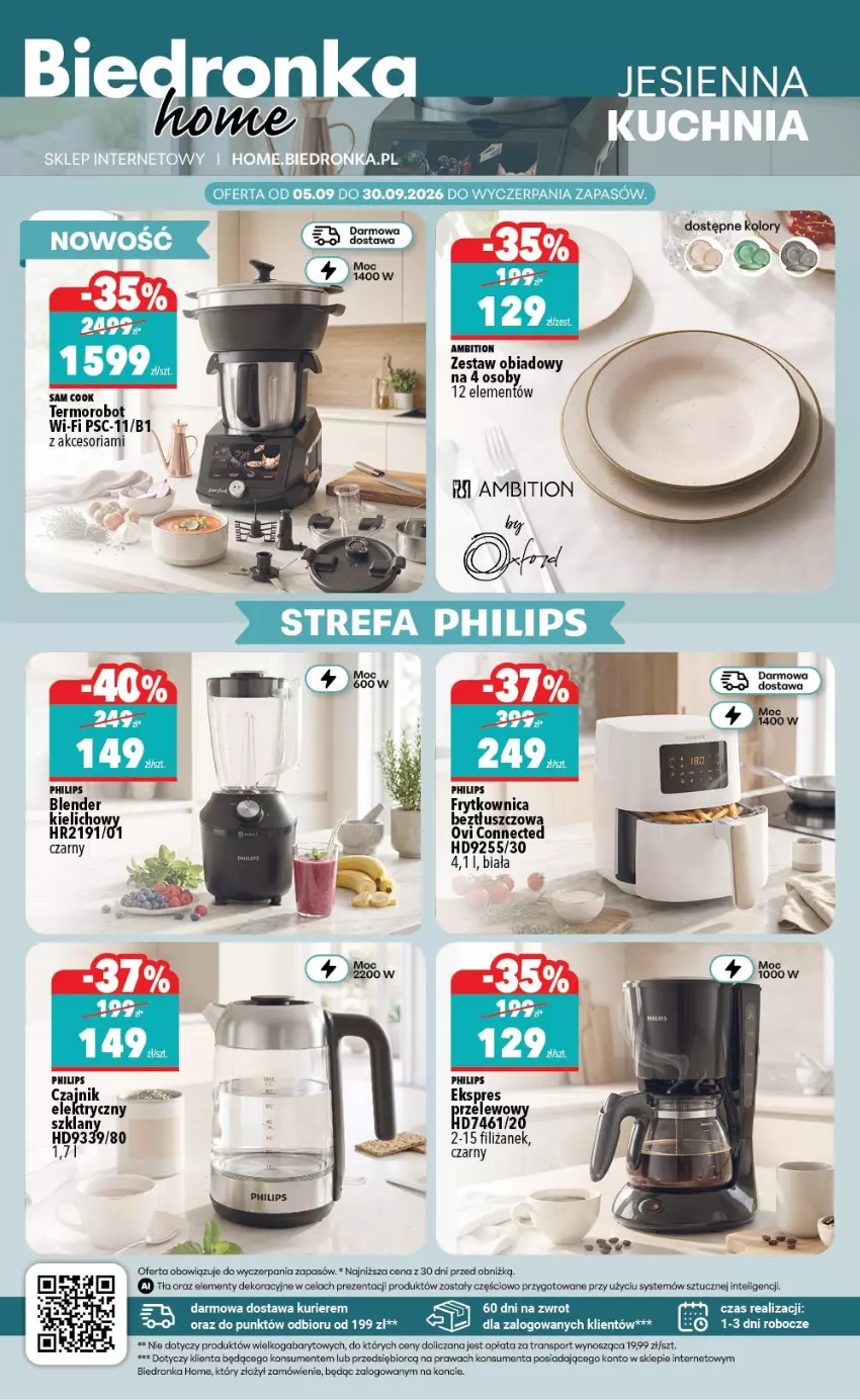 Gazetka promocyjna Biedronka - Biedronka Home - ważna 05.09 do 12.09.2026 - strona 2 - produkty: Ambition, Blender, Intel, Philips, Por, Robot, Sport, Tran