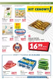 Gazetka promocyjna Makro - [Oferta promocyjna] Artykuły spożywcze i przemysłowe - Gazetka - ważna od 21.03 do 21.03.2022 - strona 3 - produkty: Pierogi, Zupa, Big Milk, Tusz, Lody, Virtu, Winogrona, Szponder wołowy, Artykuły spożywcze, Koreczki śledziowe, Frytki, Wino, Szpinak, Hortex
