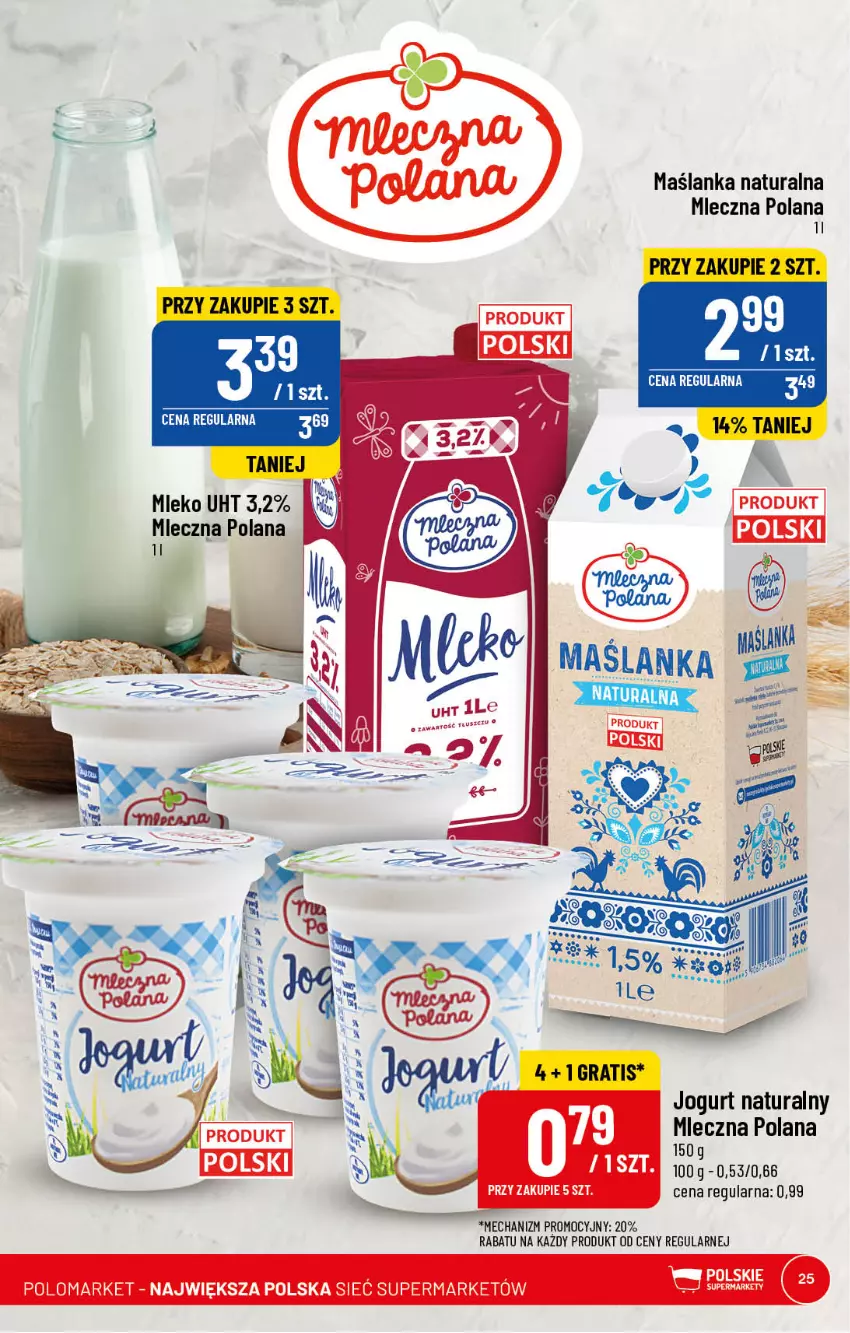 Gazetka promocyjna PoloMarket - Gazetka pomocyjna - ważna 22.02 do 28.02.2022 - strona 25 - produkty: Jogurt, Jogurt naturalny, LANA, Maślanka, Mleko
