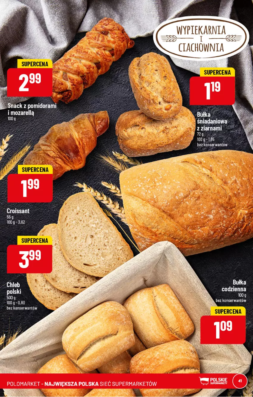 Gazetka promocyjna PoloMarket - Gazetka pomocyjna - ważna 22.02 do 28.02.2022 - strona 41 - produkty: Croissant, Ser