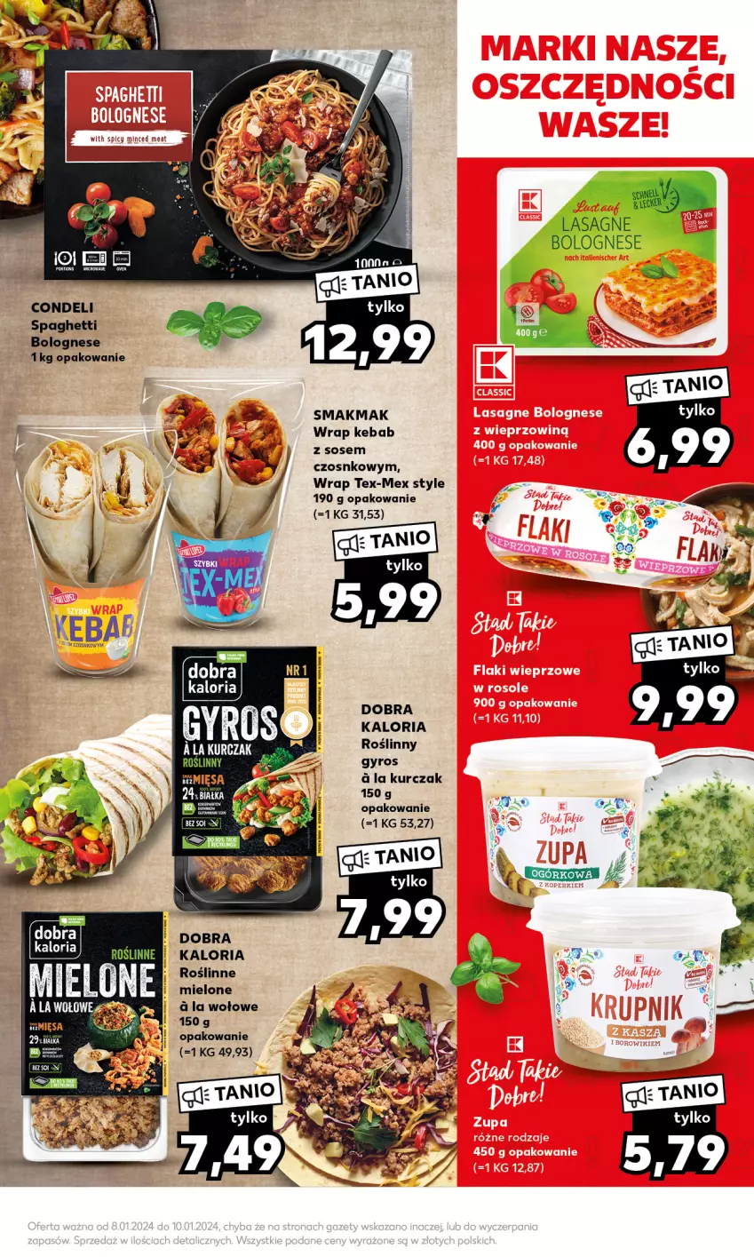 Gazetka promocyjna Kaufland - Mocny Start - ważna 08.01 do 10.01.2024 - strona 17 - produkty: Gyros, Kebab, Kurczak, Sos, Spaghetti