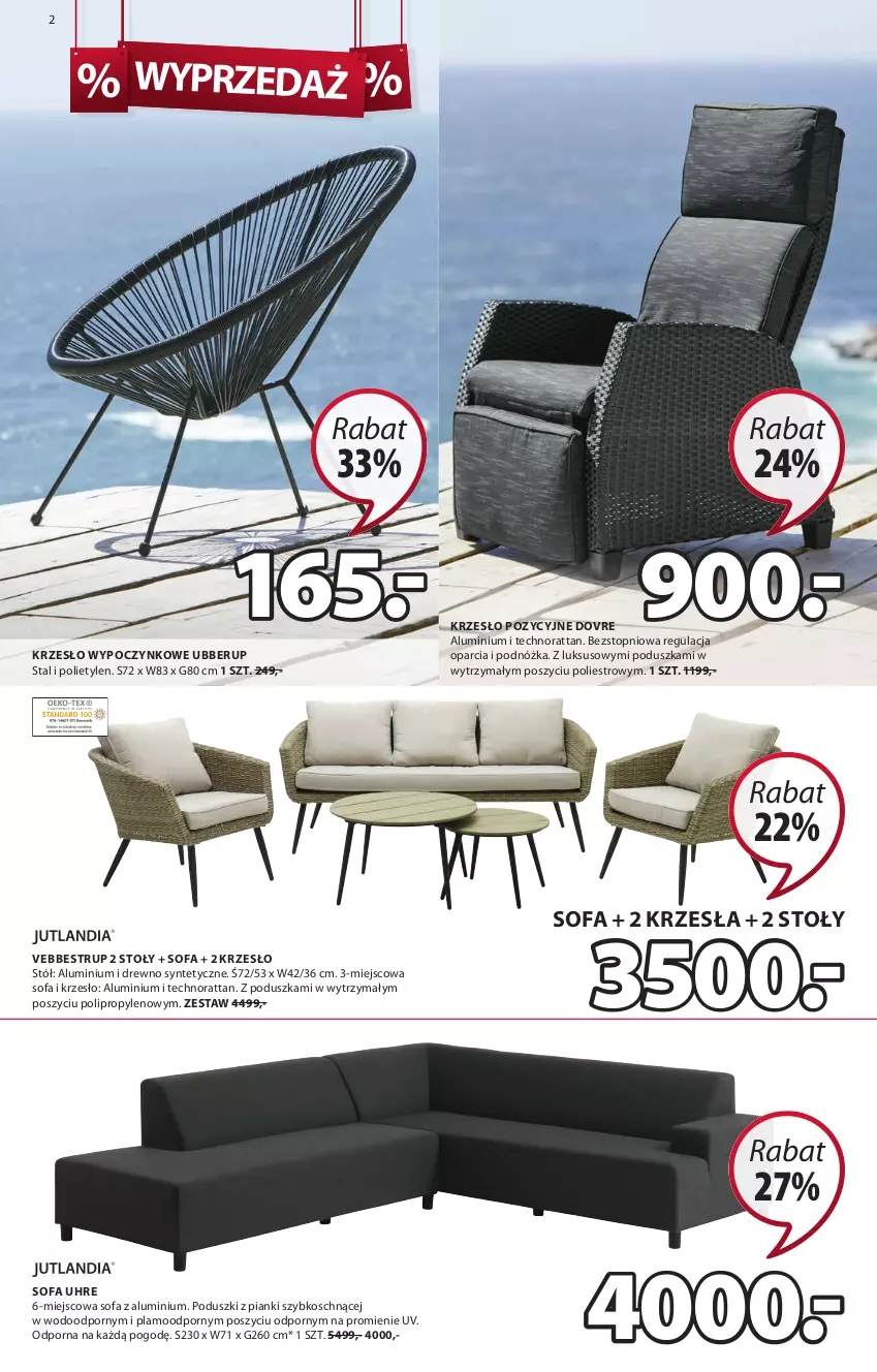 Gazetka promocyjna Jysk - Oferta tygodnia - ważna 20.07 do 02.08.2022 - strona 3 - produkty: Fa, Krzesło, Poduszka, Por, Sofa, Stół, Top