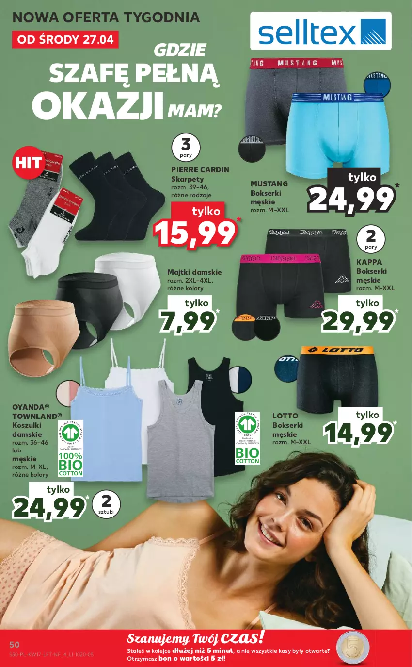 Gazetka promocyjna Kaufland - OFERTA TYGODNIA - ważna 27.04 do 04.05.2022 - strona 50 - produkty: Bokserki, Karp, Kosz, Majtki, Mus, Olej, Pierre Cardin, Ser