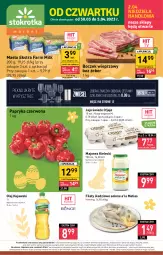 Gazetka promocyjna Stokrotka - Market - Gazetka - ważna od 05.04 do 05.04.2023 - strona 1 - produkty: Majonez, Warzywa, Kujawski, Jaja, Papryka czerwona, Papryka, Farm Milk, Boczek, Owoce, Masło, Olej, Mięso, Boczek wieprzowy, Fa