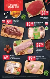 Gazetka promocyjna Stokrotka - Market - Gazetka - ważna od 05.04 do 05.04.2023 - strona 3 - produkty: Kurczak, Warzywa, Por, Filet z piersi kurczaka, Polędwiczka wieprzowa, Udziec wołowy, Owoce, Mięso