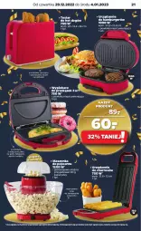 Gazetka promocyjna Netto - Akcesoria i dodatki - Gazetka - ważna od 04.01 do 04.01.2023 - strona 5 - produkty: Ser, Gra, Hot dog, Stojak, Hamburger, Toster, Szynka, Burger, Szczypce, Popcorn, Maszynka, Nuty, Gofry, LG