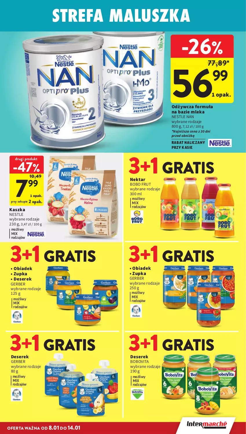 Gazetka promocyjna Intermarche - Gazetka promocyjna - ważna 08.01 do 14.01.2026 - strona 29 - produkty: BoboVita, Deser, Fa, Gerber, Gra, Nektar, Ser, Serek