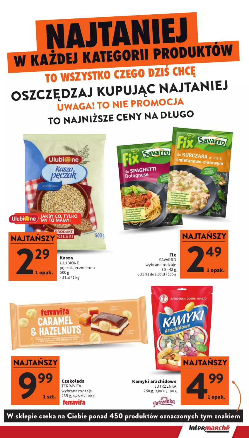 Gazetka promocyjna Intermarche - Gazetka promocyjna - ważna 08.01 do 14.01.2026 - strona 41 - produkty: Czekolada, Jutrzenka, Kamyki arachidowe, Kasza, Savarro, Waga