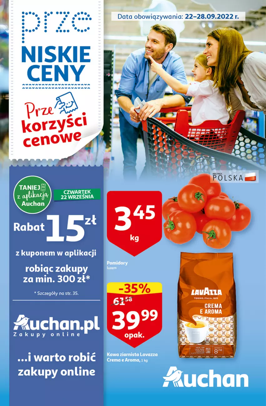 Gazetka promocyjna Auchan - Gazetka przeNISKIE CENY – Przekorzyści cenowe Hipermarkety - ważna 22.09 do 28.09.2022 - strona 1