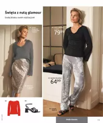 Gazetka promocyjna Bonprix - Olśniewaj swoim blaskiem - Gazetka - ważna od 22.05 do 22.05.2023 - strona 7 - produkty: Spódnica, Sweter, Ser, Sandał, Spodnie, Aksam