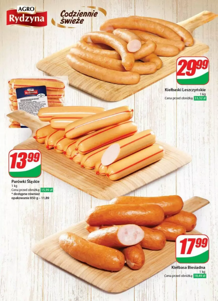 Gazetka promocyjna Dino - ważna 17.01 do 23.01.2024 - strona 17 - produkty: Kiełbasa, Kiełbasa biesiadna, Parówki