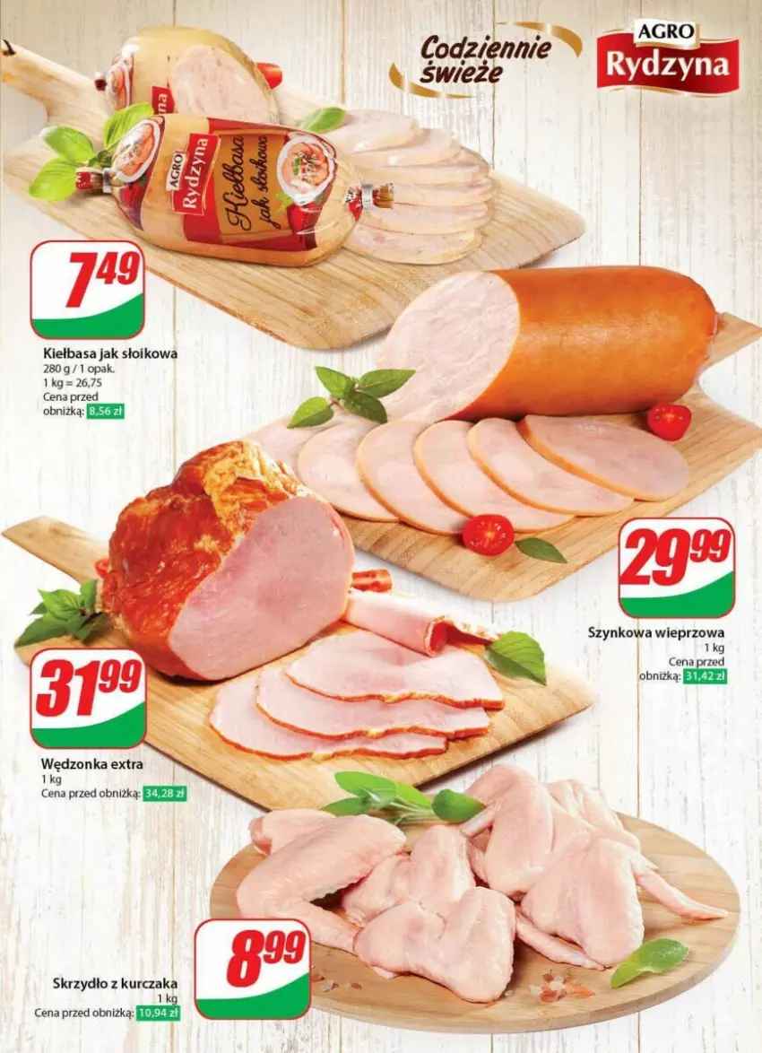 Gazetka promocyjna Dino - ważna 17.01 do 23.01.2024 - strona 18 - produkty: Kiełbasa, Kurczak, Szynkowa wieprzowa