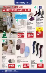 Gazetka promocyjna Aldi - Artykuły przemysłowe i tekstylia - Gazetka - ważna od 13.12 do 13.12.2025 - strona 12 - produkty: Top, Kapcie, Karp, Rajstopy, Wełna, Moda, Sukienka, Piżama, Fa